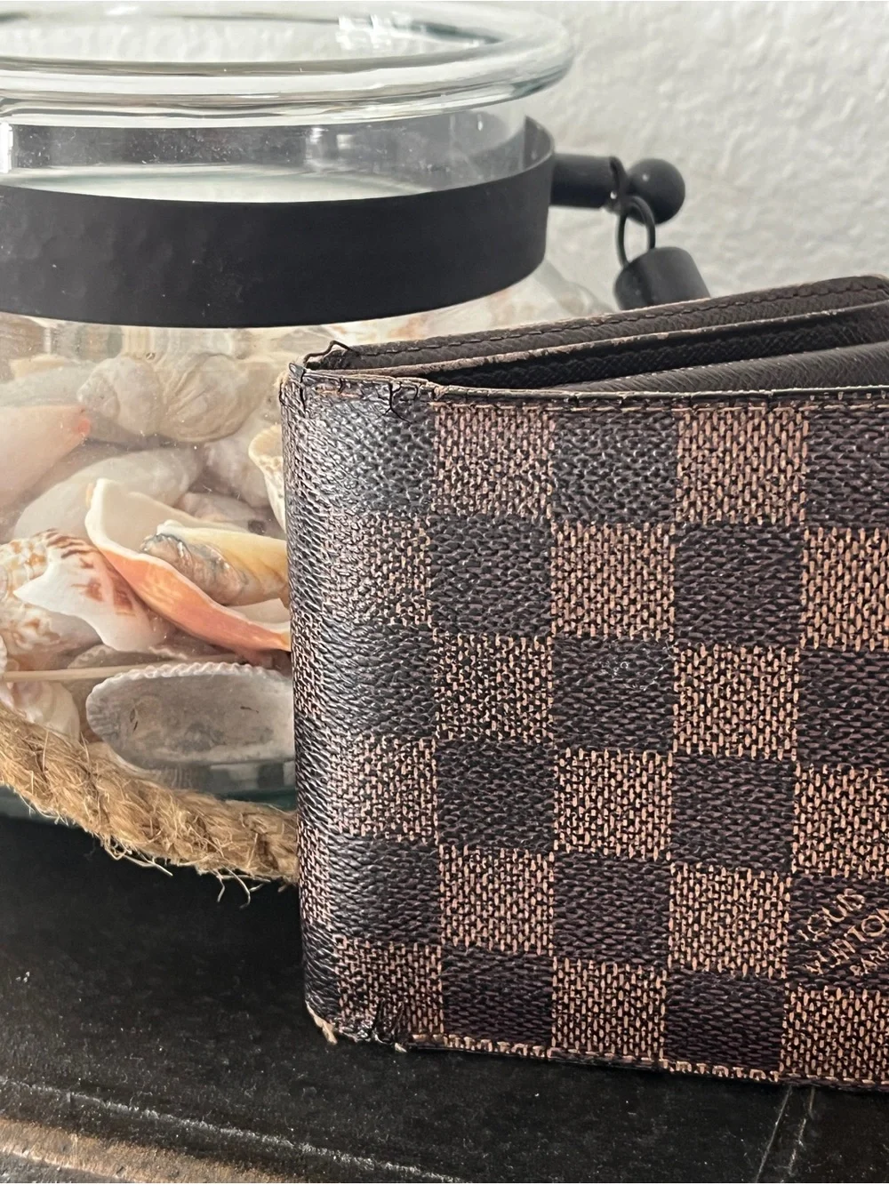 Louis Vuitton Brown and Dark Brown Damier Canvas Bifold Wallet